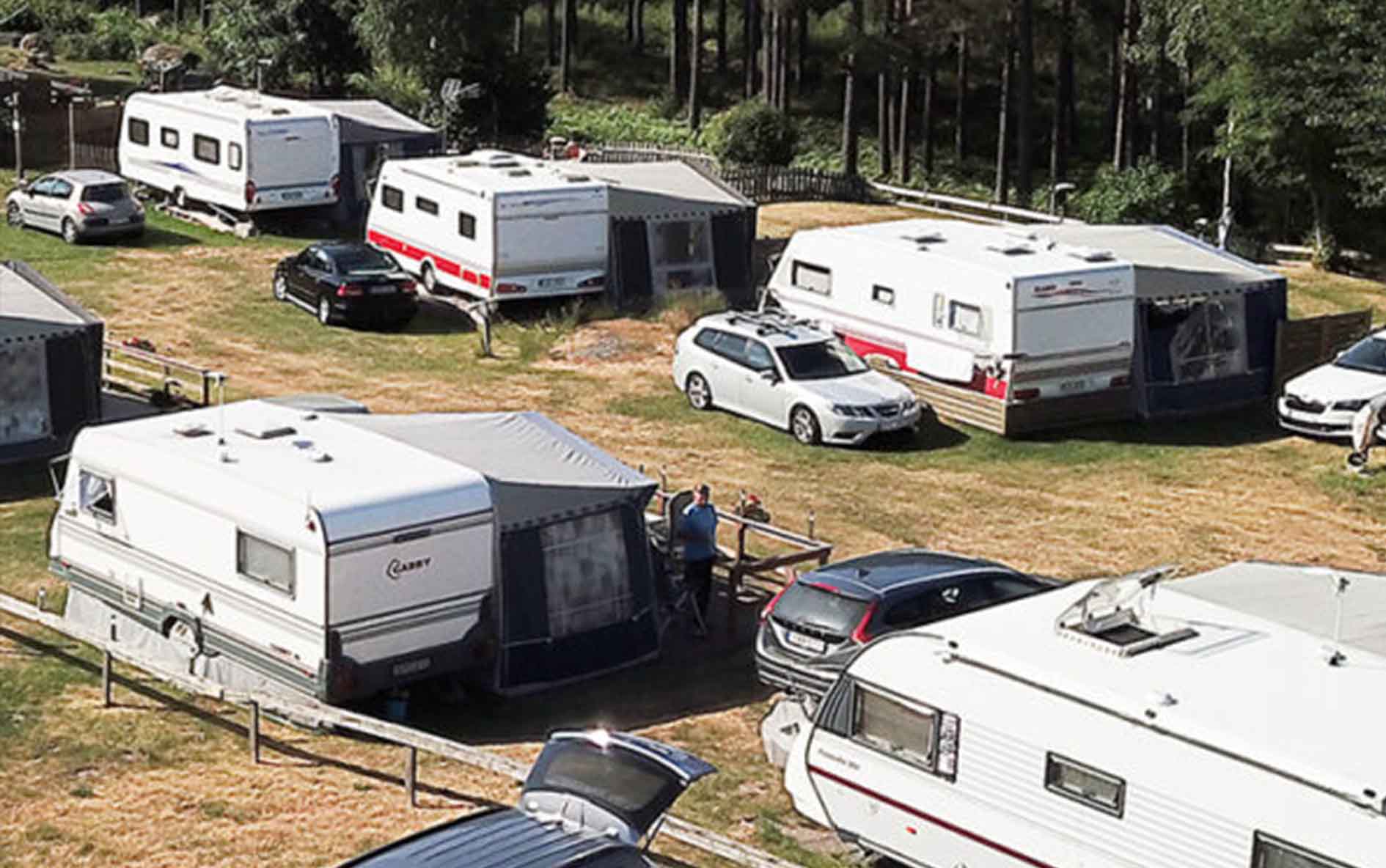 Caravan and tent pitches